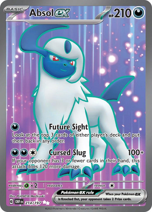 Absol Ex - NM - 214/197 - Obsidian Flames - CardX
