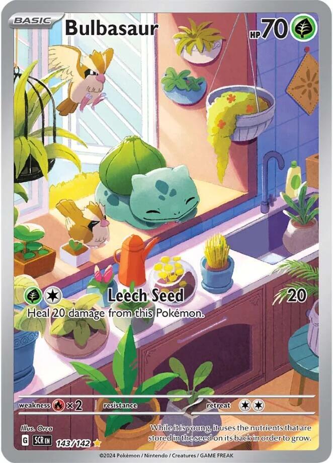 Bulbasaur - NM - 143 - Stellar Crown - CardX