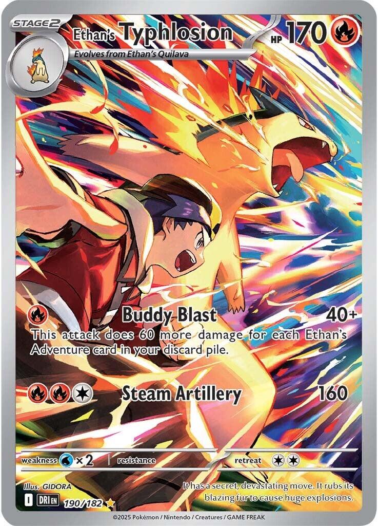 Ethan's Typhlosion - NM - 190 - Destined Rivals - CardX