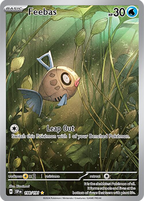 Feebas - NM - 198 - Surging Sparks - CardX