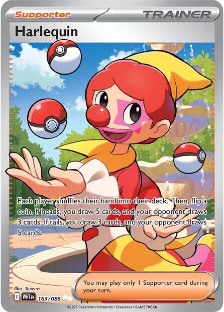 Harlequin - NM - 163 - White Flare - CardX