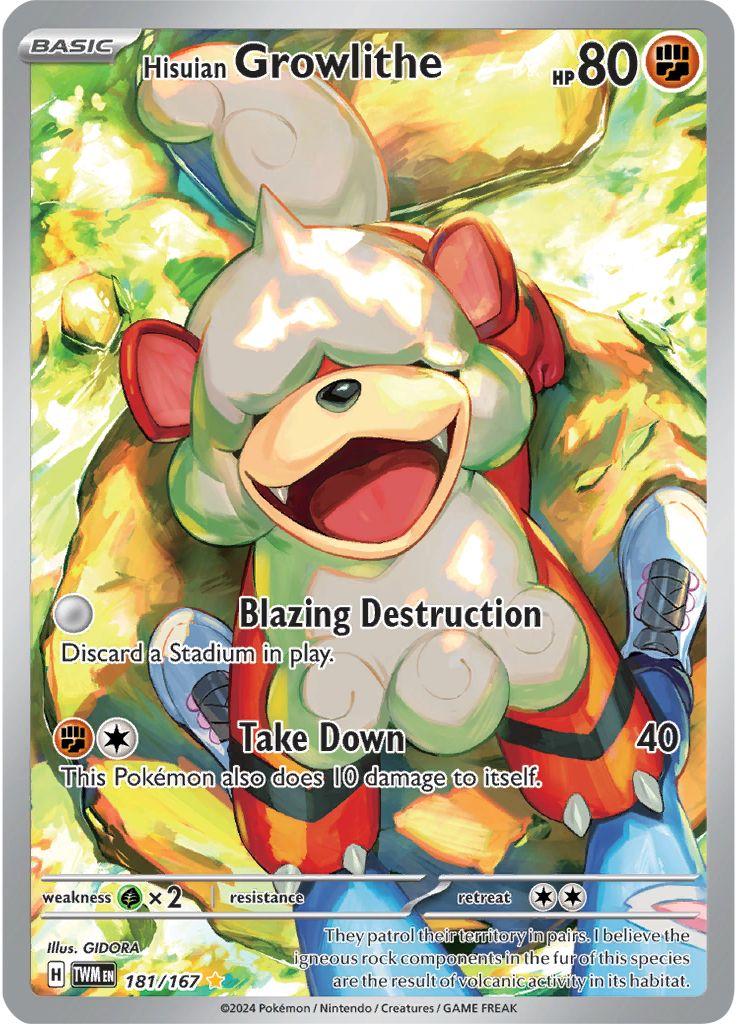 Hisuian Growlithe - NM - 181 - Twilight Masquerade - CardX