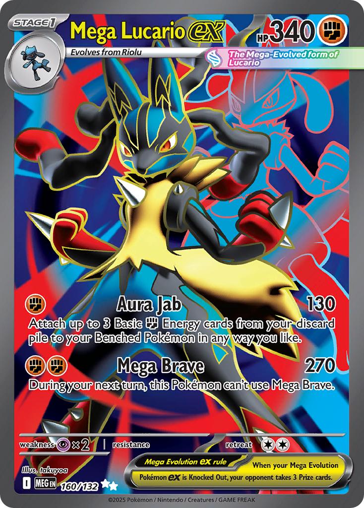 Mega Lucario - NM - 160 - Mega Evolution - CardX