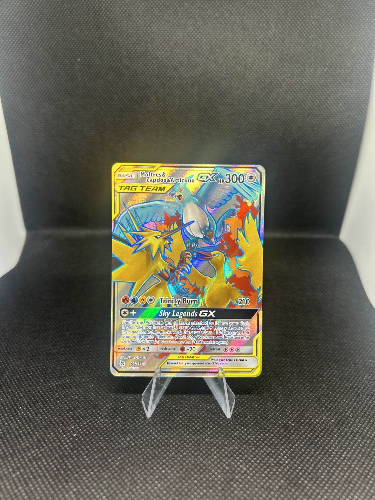 Moltres & Zapdos & Articuno GX - NM - 66 - Hidden Fates - CardX