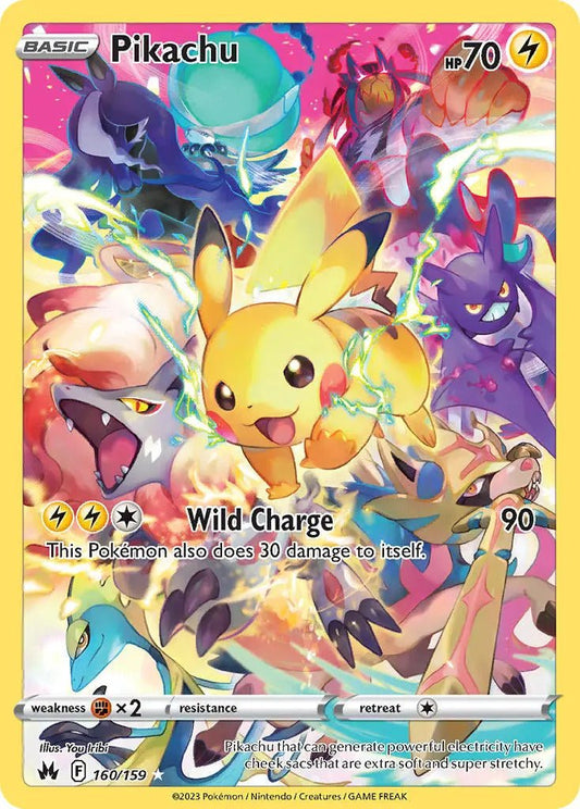 Pikachu - NM - 160/159 - Crown Zenith - CardX