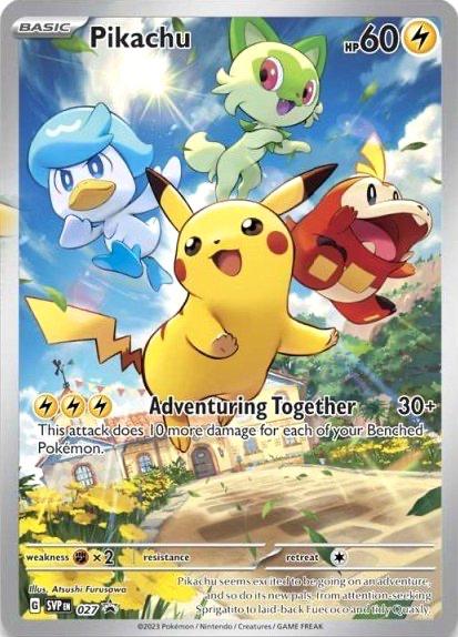 Pikachu (SEALED) - 027 - Black star promo - CardX