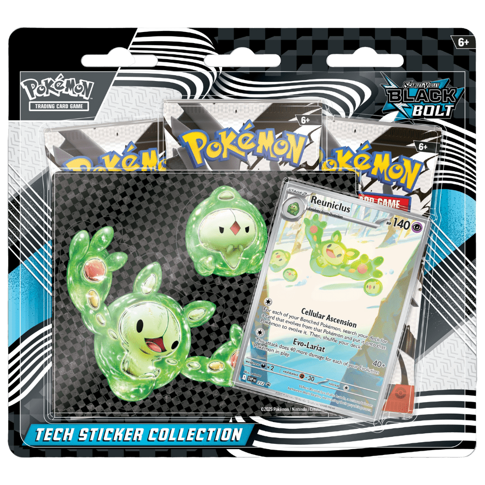 Pokémon Black Bolt Tech Sticker Collection - CardX