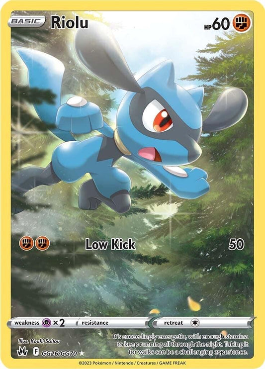 Riolu - NM - GG26/GG70 - Crown Zenith - CardX