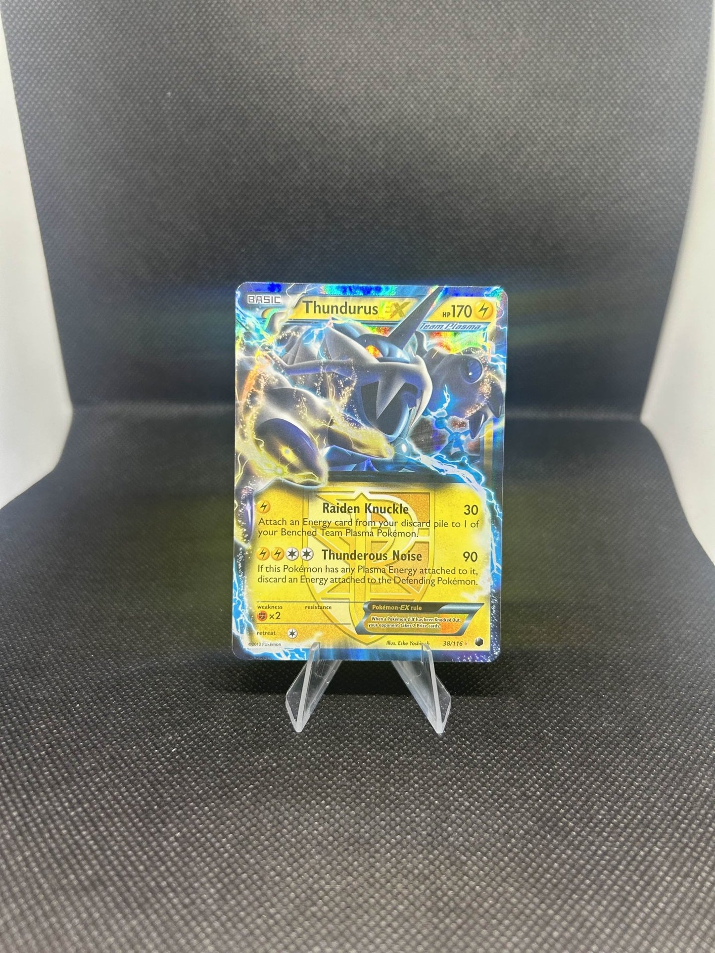 Thundurus EX - LP - 38 - Plasma Freeze - CardX